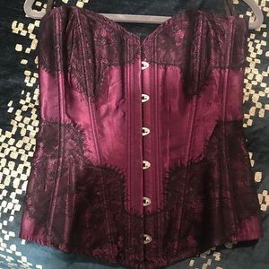 Adore Me Corset - Plum - Size Medium